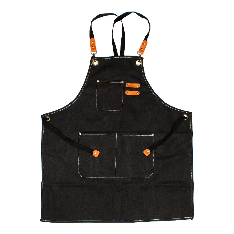 BarConic® Black Canvas Apron With Adjustable Straps