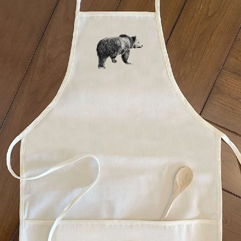 Bear Sketch - Women's Apron