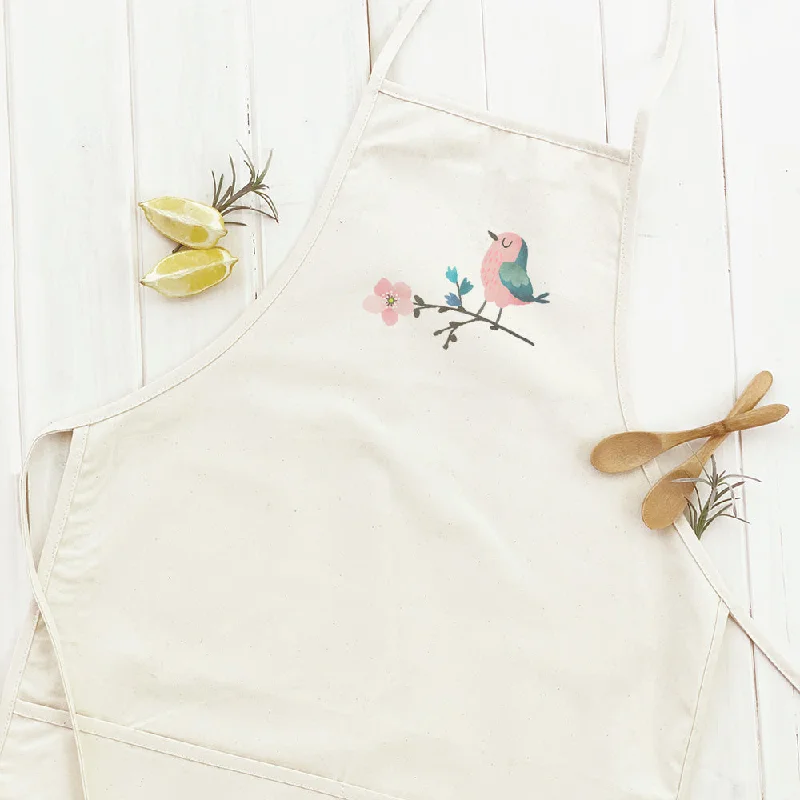 Bird on Cherry Blossom - Women's Apron