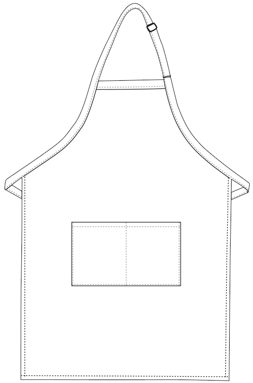 36" BUTCHER APRON W/ CENTER DIVIDED POCKET