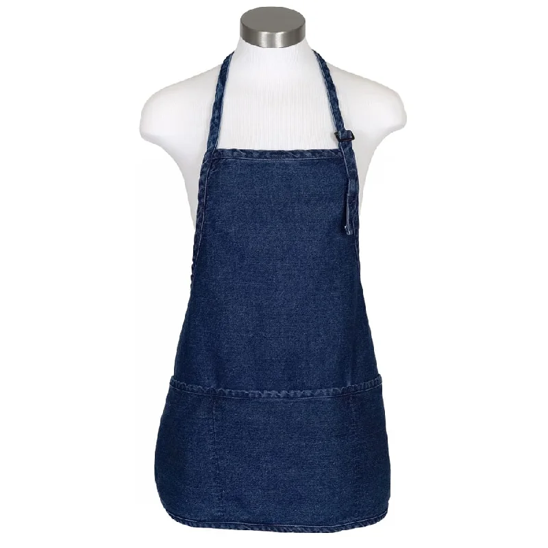 Fame® 3 Pocket Denim Bib Apron - F10RB