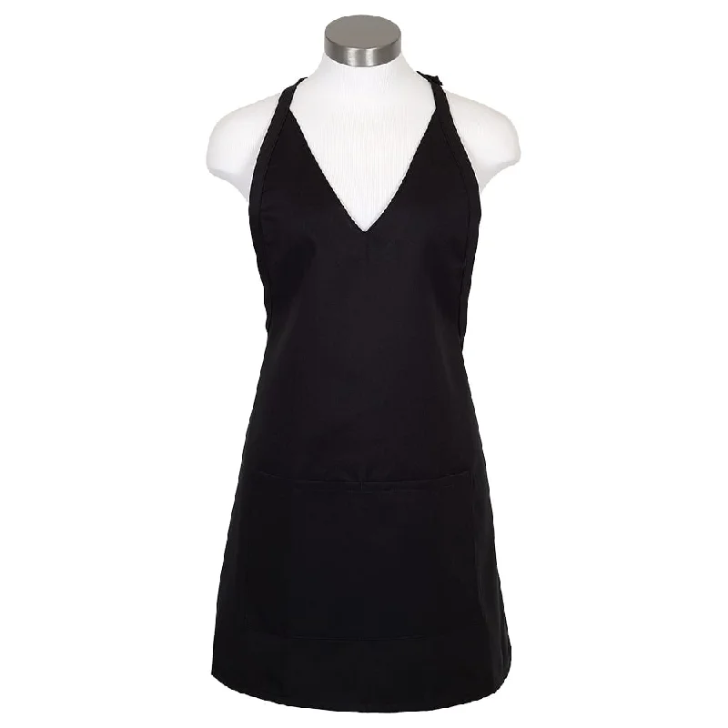 Fame® Tuxedo Style V-Neck Bib Apron - F23