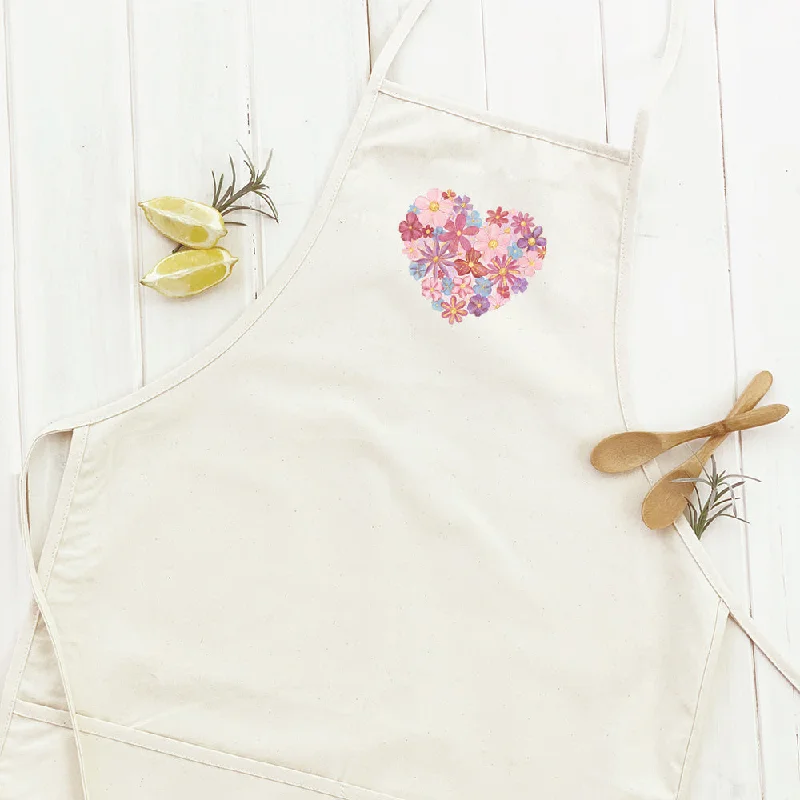 Floral Heart - Women's Apron