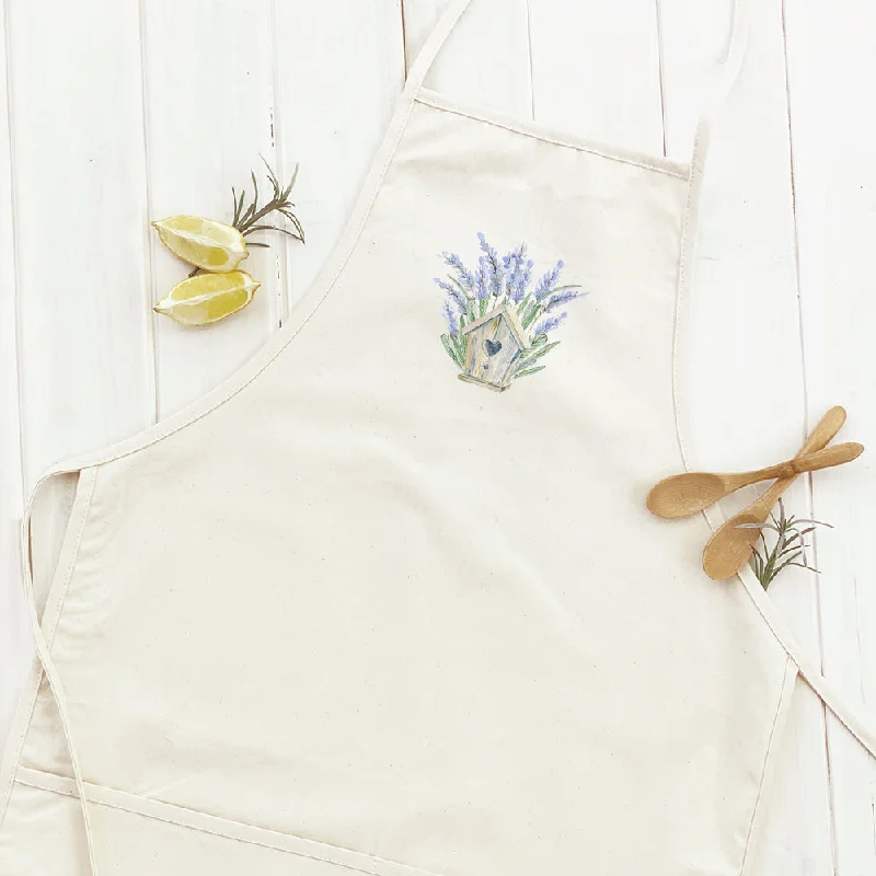 Lavender Birdhouse - Women's Apron