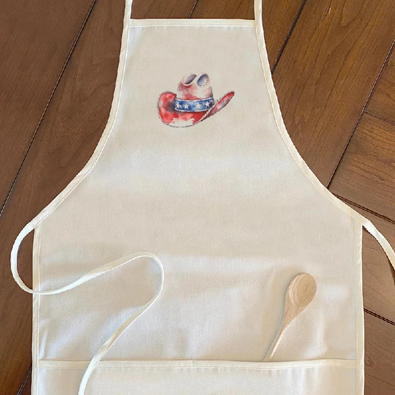 Patriotic Cowboy Hat - Women's Apron