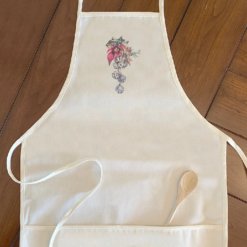 Poinsettia Bells - Women's Apron