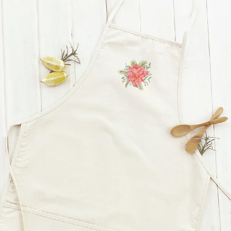 Poinsettia Flower - Women's Apron