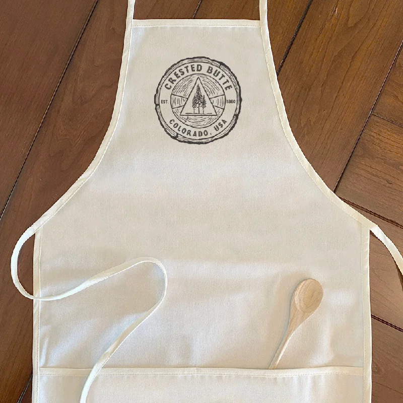 Tree Ring w/ City, State - Women's Apron