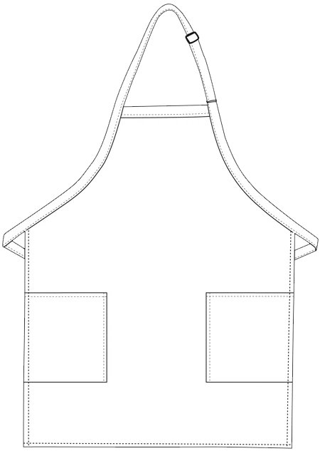 TWO PATCH POCKET BIB