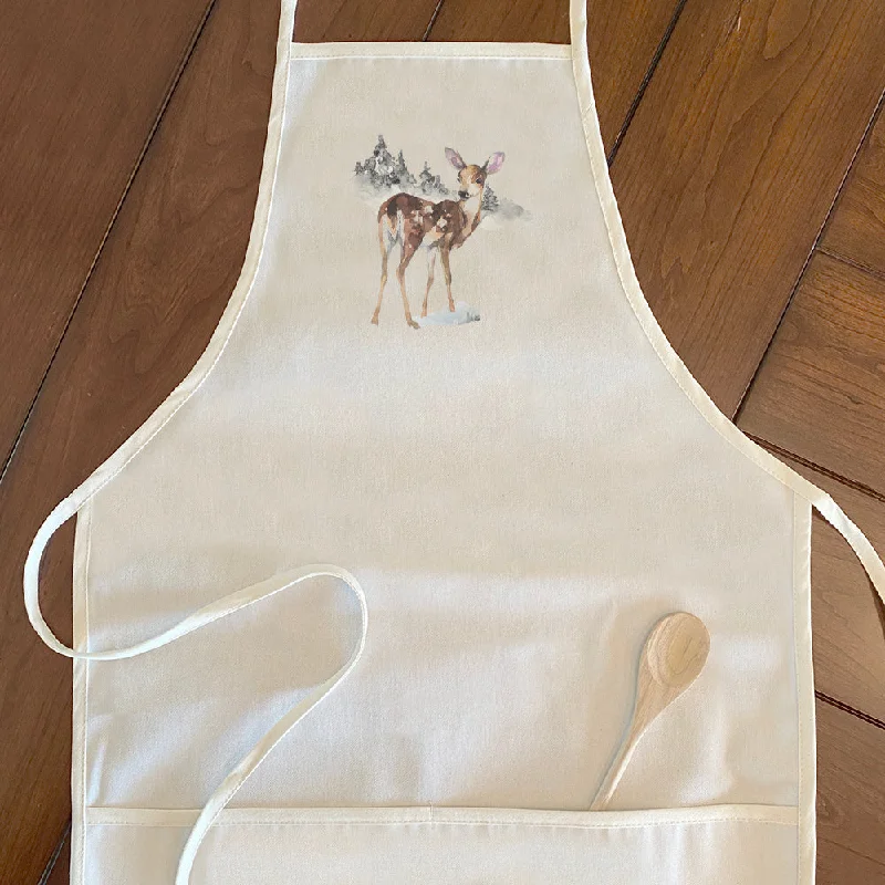 Watercolor Fawn - Women's Apron