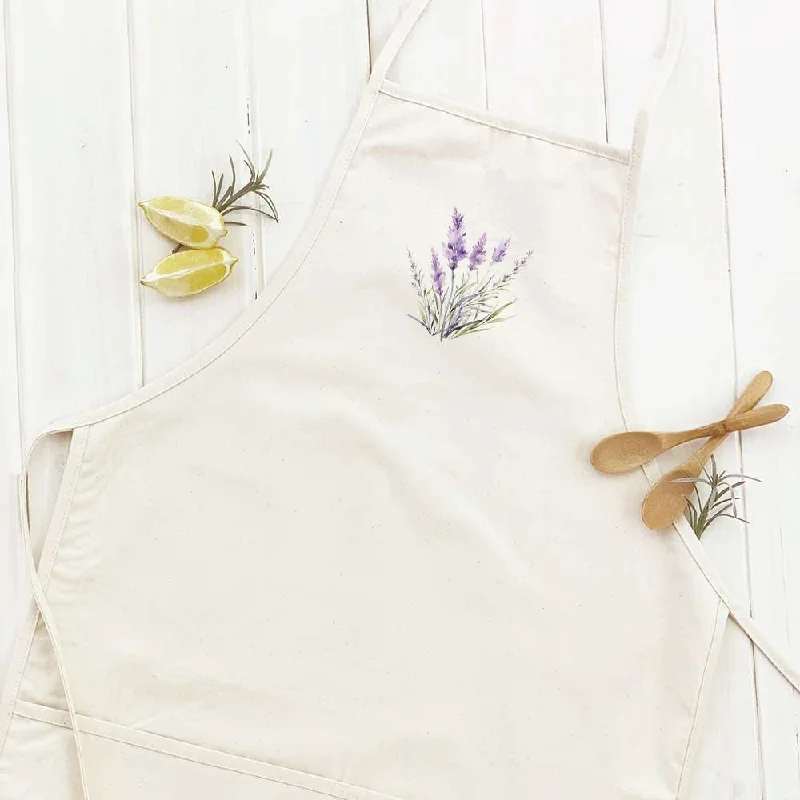 Watercolor Lavender - Women's Apron