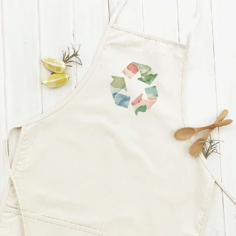 Watercolor Recycling - Women's Apron