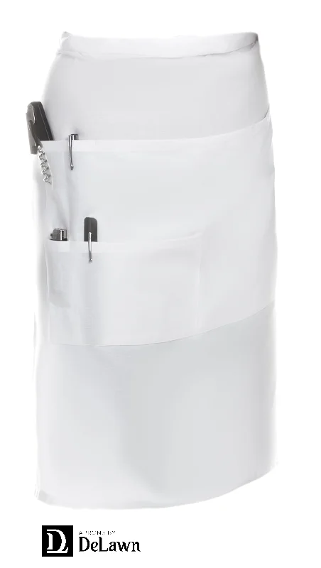 A Medium Bistro Apron - White