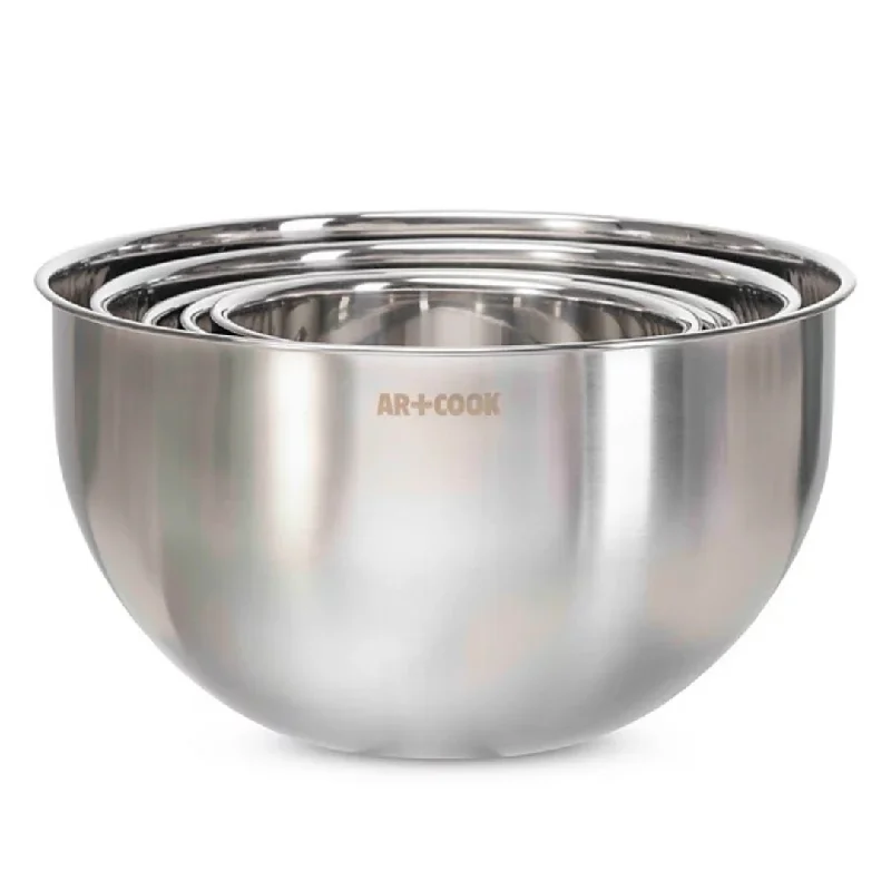 Art & Cook 5-Piece Stainless Steel Mixing Bowl Set