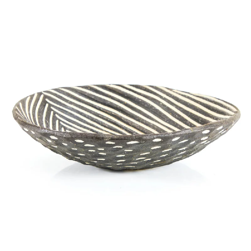 Black and White Zebra Bowl