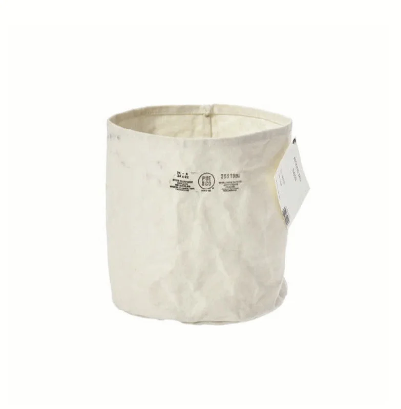 Canvas Pot Cover Medium in Off-White