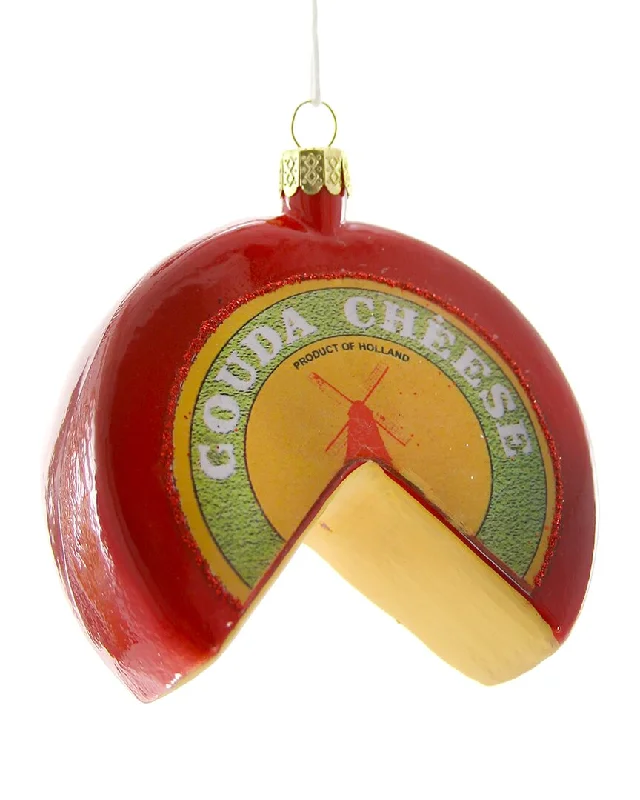 Cody Foster & Co. Gouda Cheese Wheel Ornament