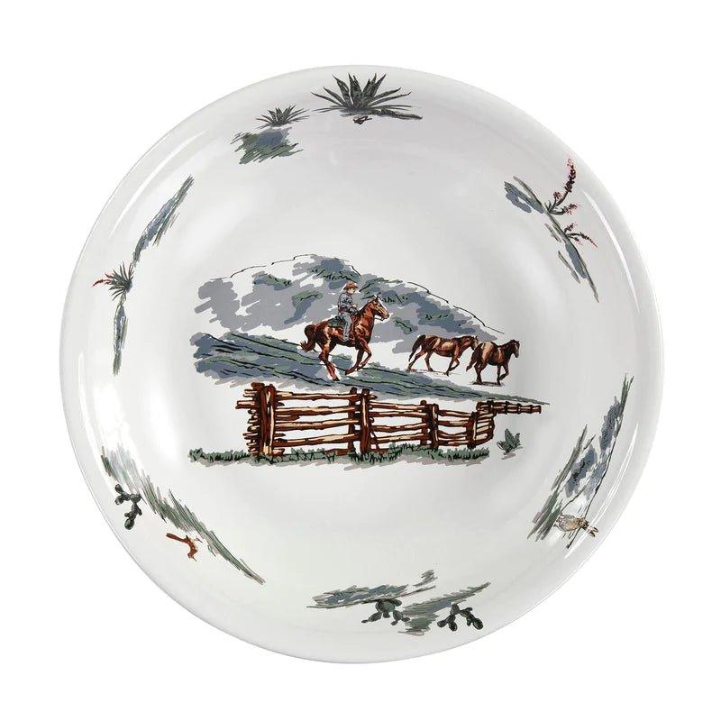 Home on the Range Western Serving Bowl