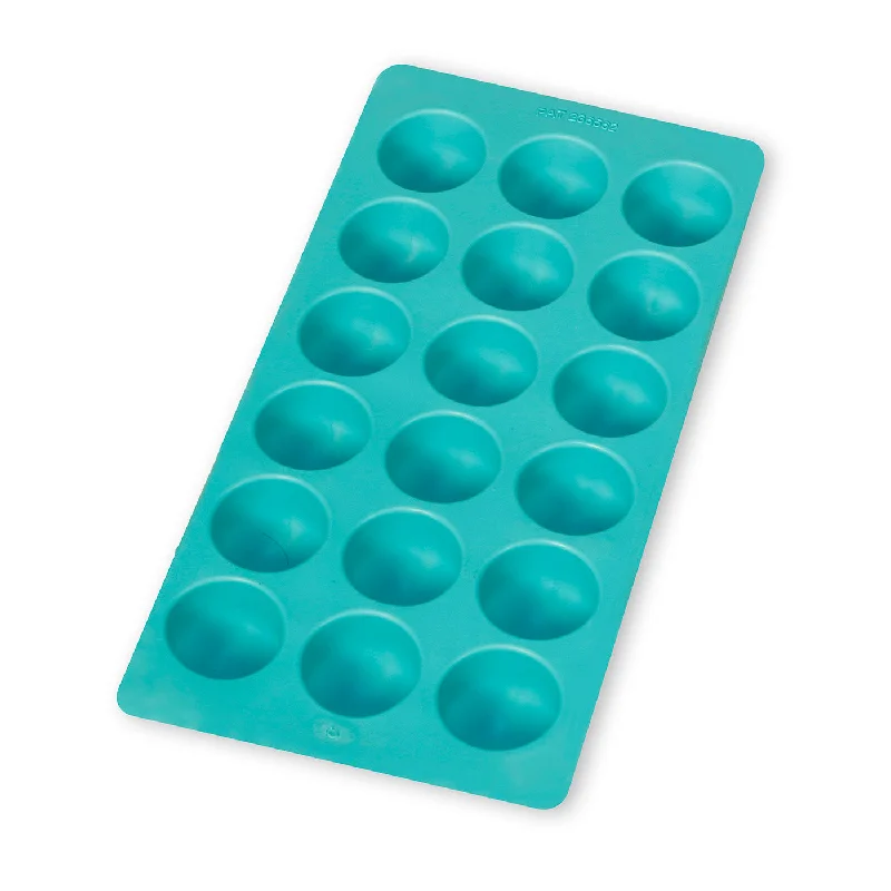 Lekue Round Shapes Silicone Ice Cube Tray, Blue