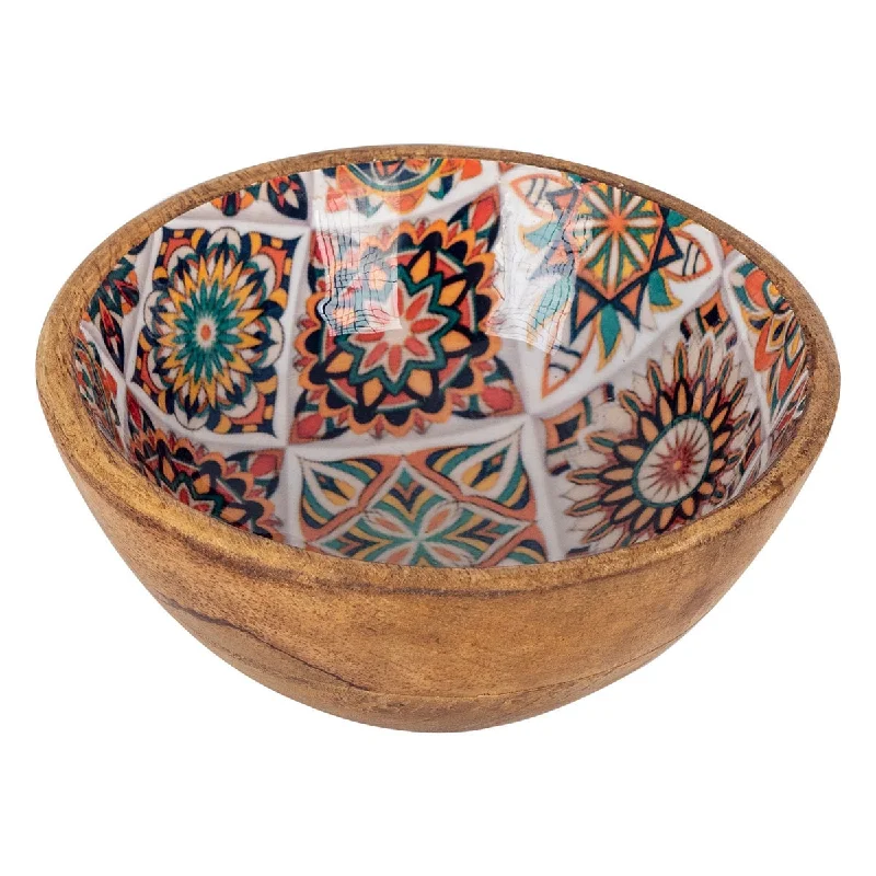 Mango Wood Decorative Bowl Tropical Wooden Bowl