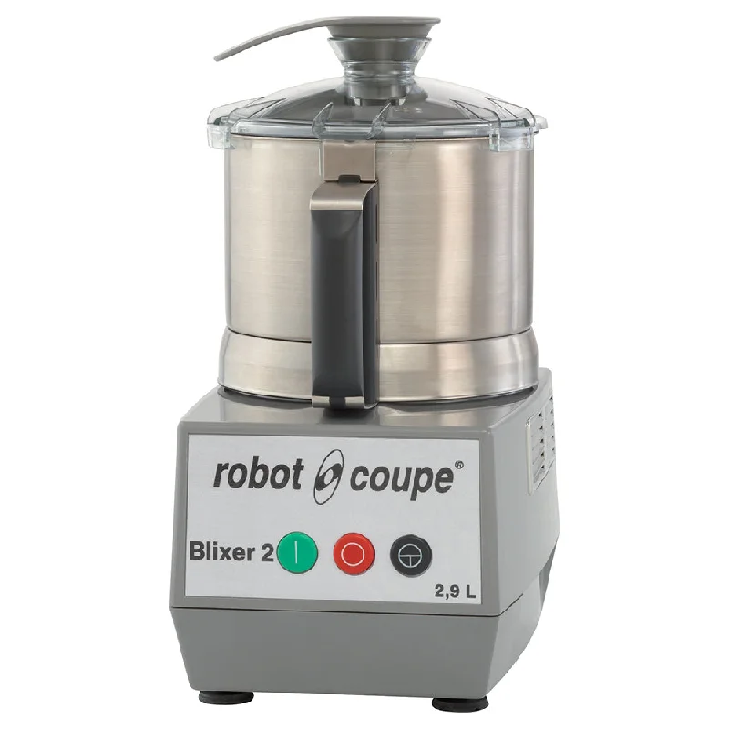 Robot Coupe BLIXER2 High Speed 3 Qt Batch Stainless Steel Bowl Food Processor - 1 HP