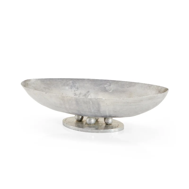 Silver Rustic Wide Fruit Bowl