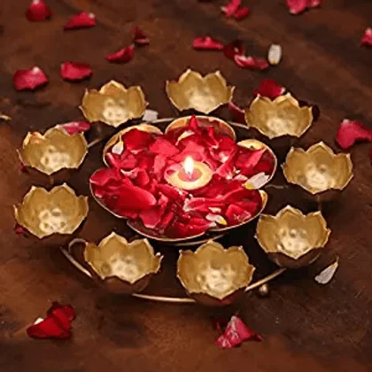 Soothing Interiors Metal Bowl Shaped Urli for Diwali Home D?cor//Gifting//Showpiece