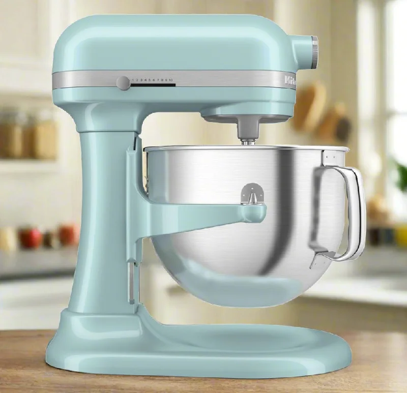 KitchenAid KSM70SNDXMI 7 QT Bowl-Lift Stand Mixer, Mineral Water Blue