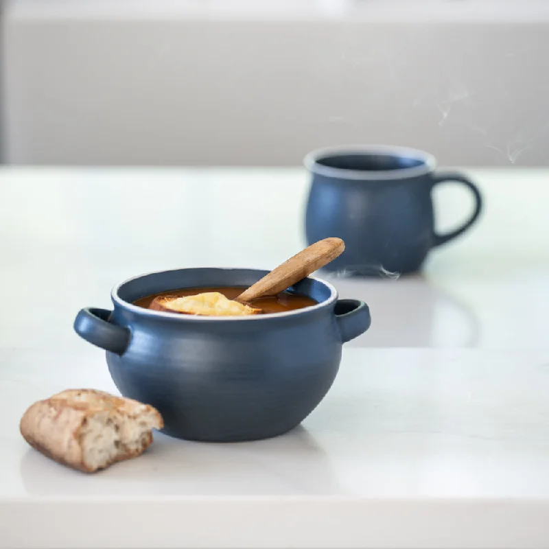 Stoneware Bowl Cobolt Blue