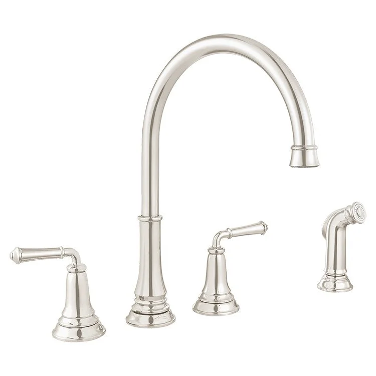 Delancey Two-Handle Widespread Kitchen Faucet with Sprayer