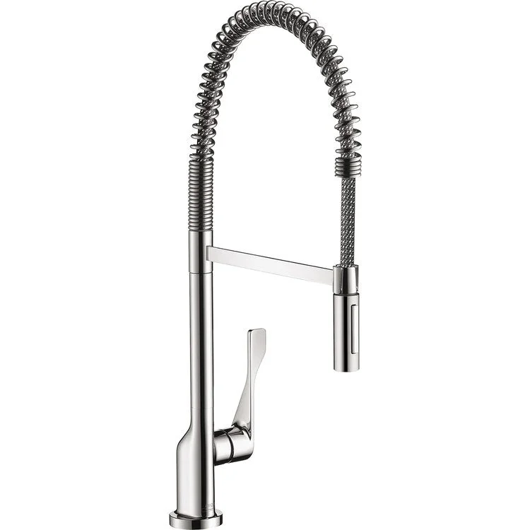 Kitchen Faucet Citterio Semi-Pro 1 Lever ADA Brushed Black Chrome 1.5 Gallons per Minute