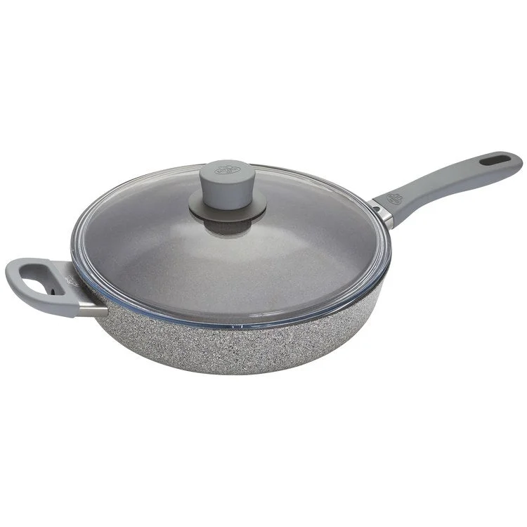 Parma Plus 3.9-Quart Nonstick Aluminum Saute Pan with Lid and Helper Handle