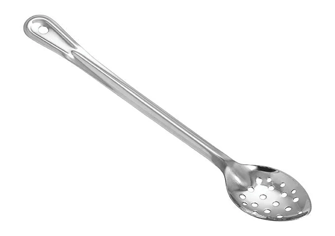 Spoon, 15" Basting / Serving  Perforated Stainless ,  Bowl, 1.2MM ,  NRE # 019513