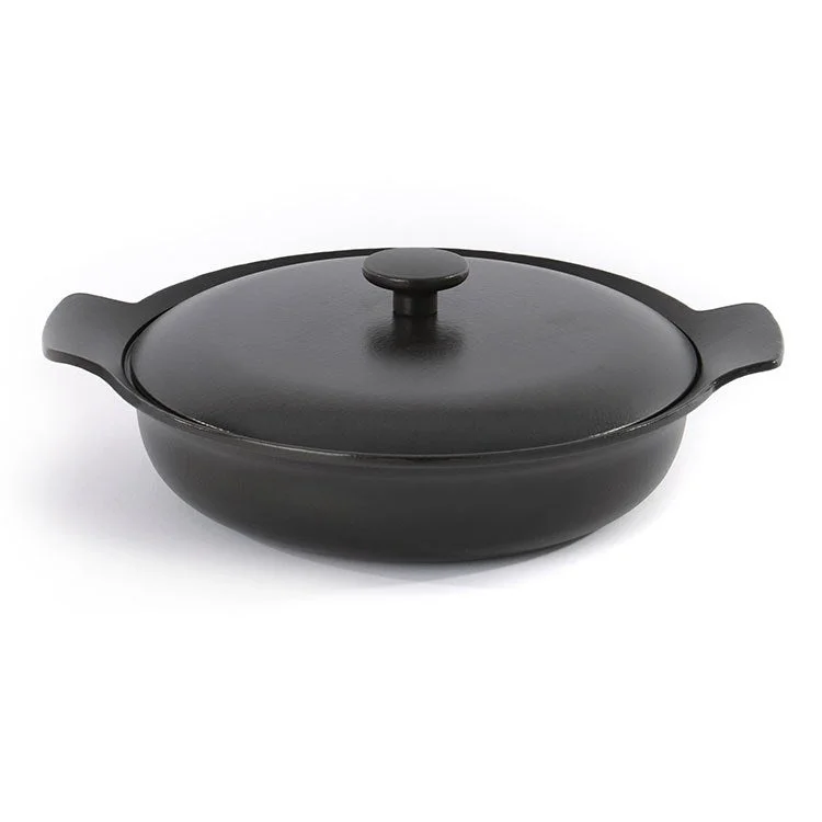 Ron 3.5-Quart 11" Cast Iron Covered Deep Skillet