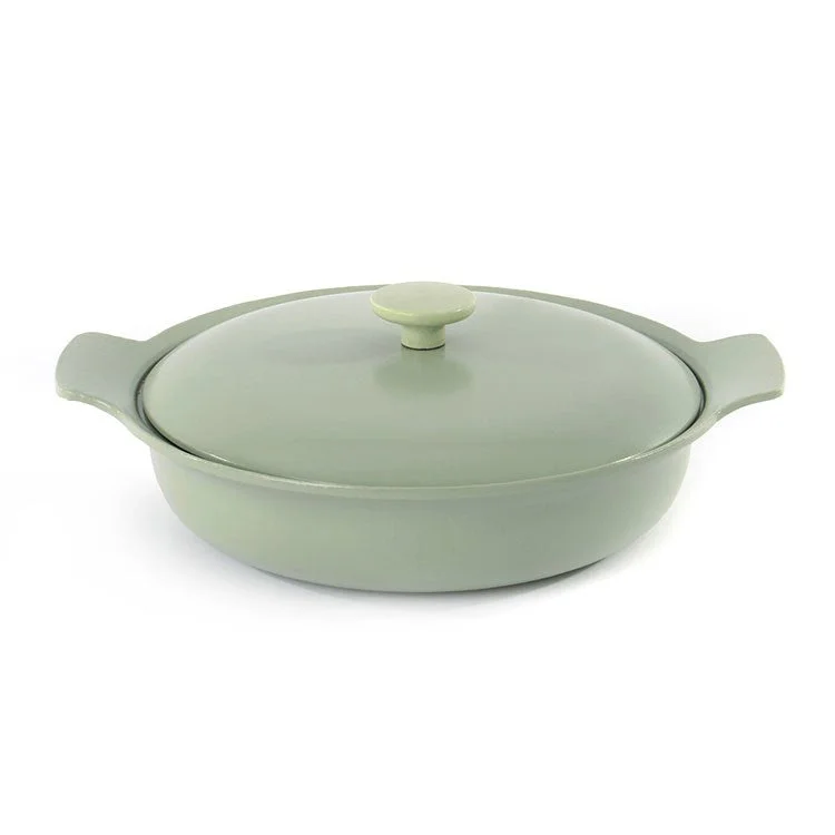 Ron 3.5-Quart 7" Cast Iron Covered Deep Skillet