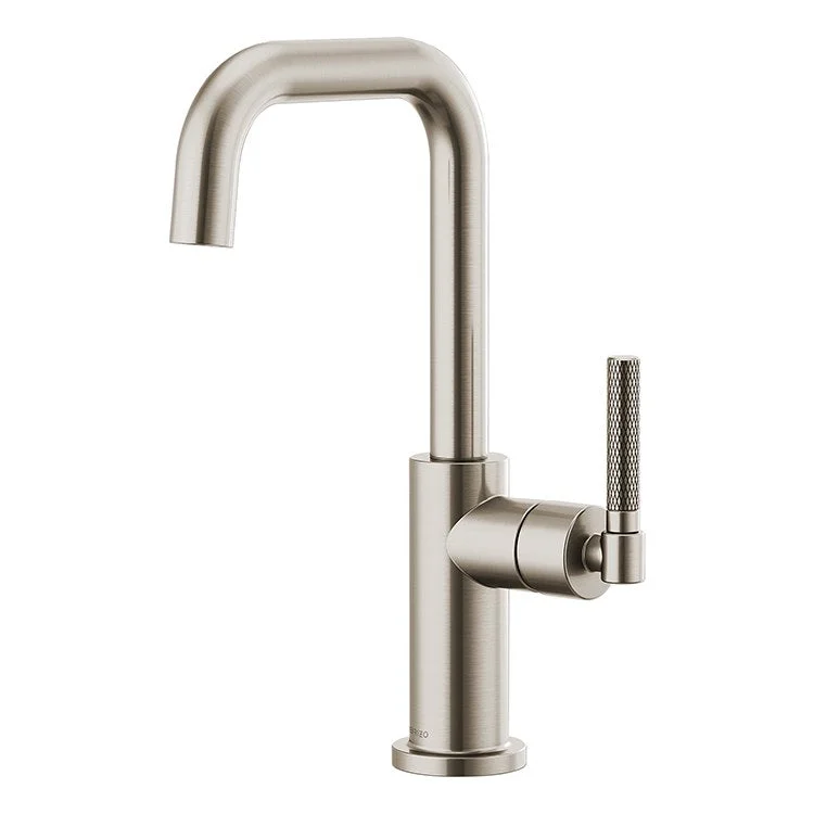 Litze Single Handle Bar Faucet with Square Spout/Knurled Handle