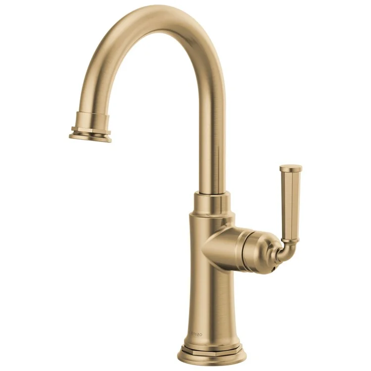 Bar Faucet Rook 1 Lever ADA Brilliance Luxe Gold 1.8 Gallons per Minute