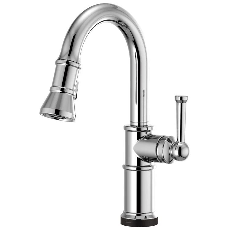 Prep Faucet Artesso SmartTouch Technology 1 Lever ADA Polished Chrome Pull Down 2 Function Wand Aerated Stream/Spray 360 Degree Swivel