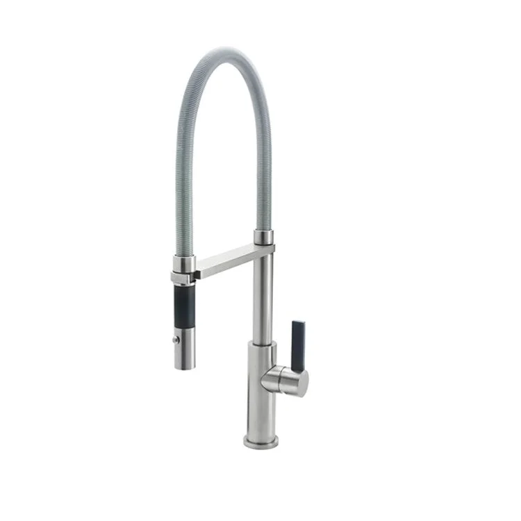 Kitchen Faucet Corsano Culinary 1 BFB Series Lever ADA Polished Nickel Pull-Out Spout Height 7-5/16 Inch 1.8 Gallons per Minute