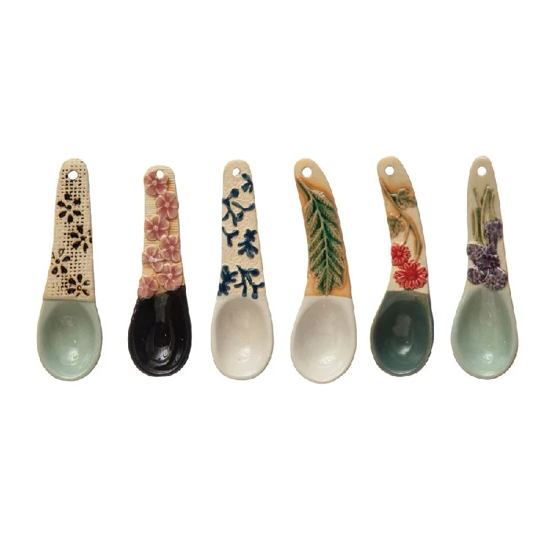 Creative Co-op - Hand-Painted Stoneware Spoon