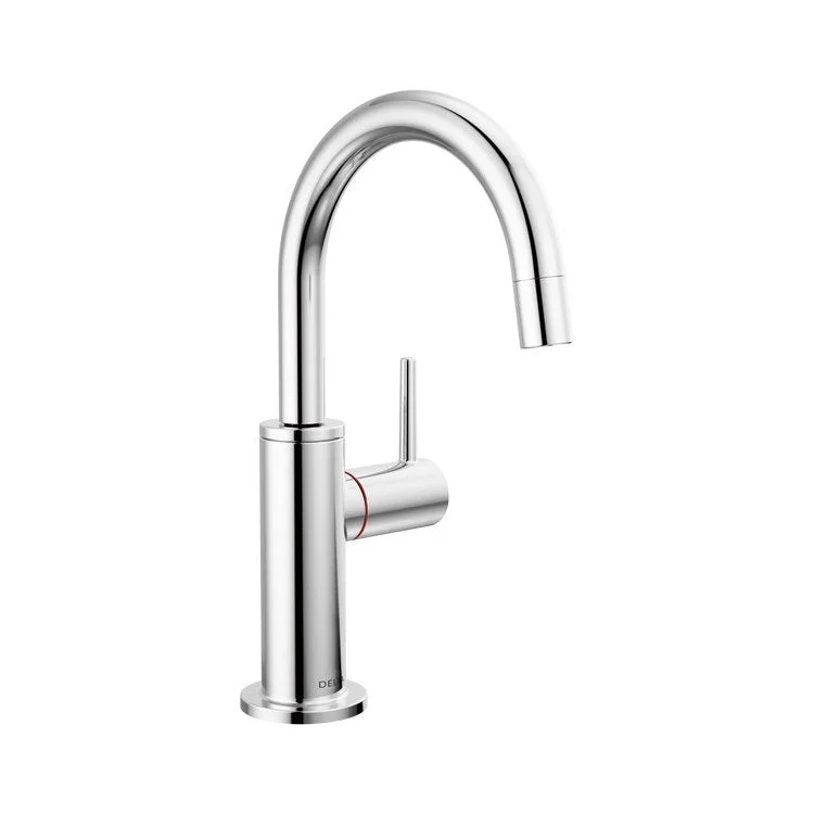 Kitchen Faucet Round Instant Hot Water Spring-Loaded Self-Closing Chrome 9-4/9 Inch