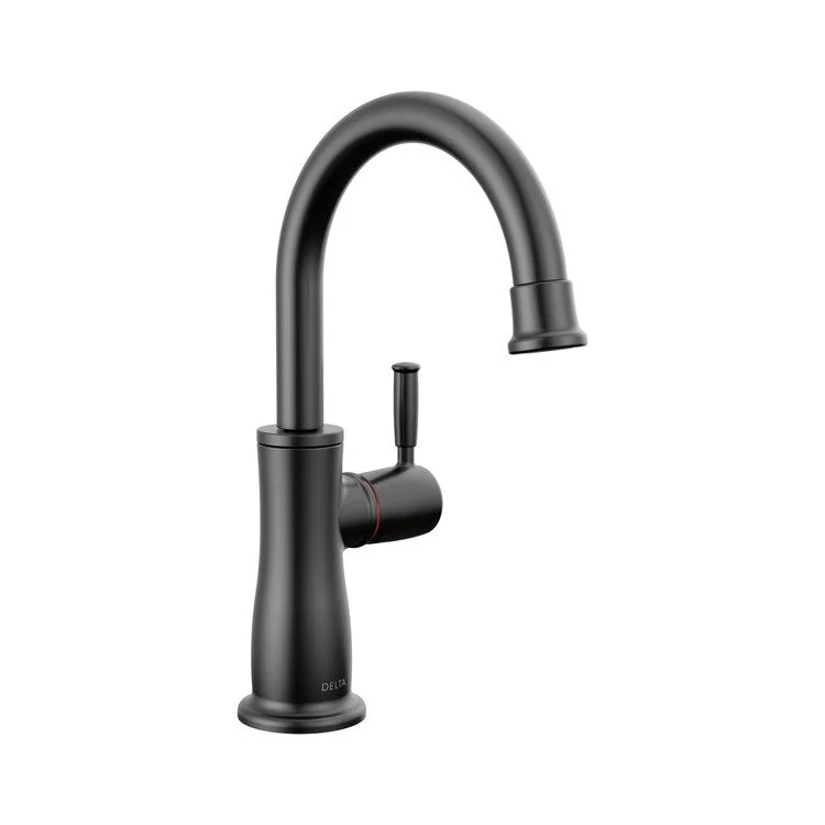 Kitchen Faucet Instant Hot Water Spring-Loaded Self-Closing Matte Black 9-4/9 Inch