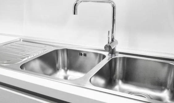 Nirali Super Elegance Stainless Steel Double Bowl Kitchen Sink in Stainless Steel in 304 Grade Finish With Drainboard