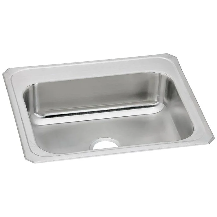 Kitchen Sink Celebrity 25 x 22 Inch Single Bowl Brushed Satin Drop-In