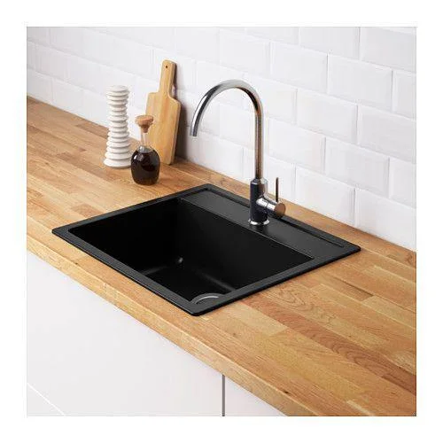 Nirali ELVO Quartz Single Bowl Kitchen Sink in  Without Drainboard