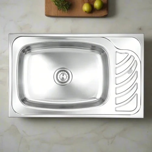 Nirali Eureka Single Bowl Kitchen Sink in Stainless Steel 304 Grade