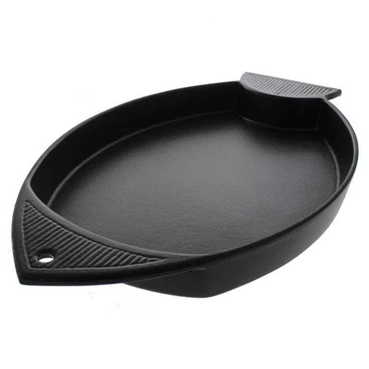 Chasseur French 16" Fish-Shaped Cast Iron Griddle