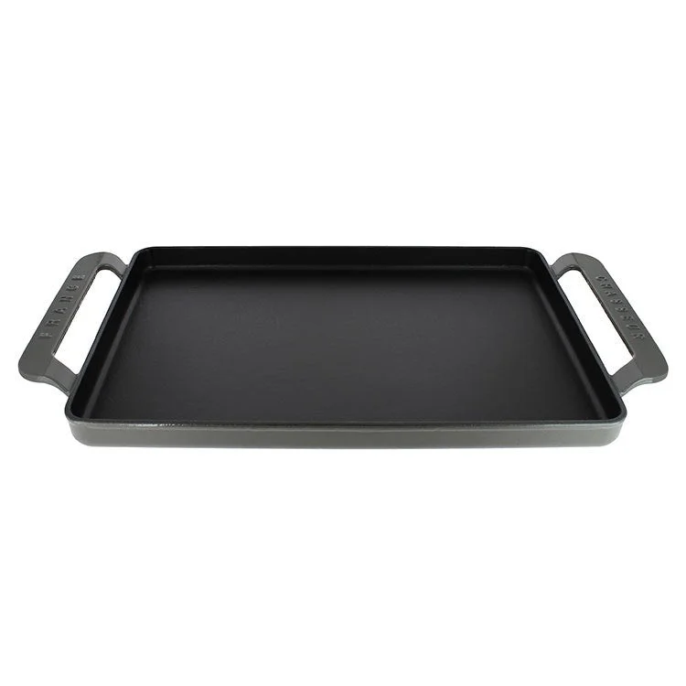 Chasseur French 14" Rectangular Enameled Cast Iron Griddle