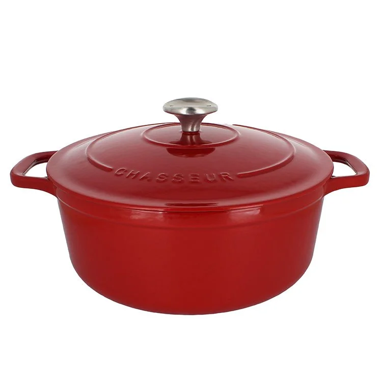 Chasseur French 3.25-Quart Enameled Cast Iron Round Dutch Oven