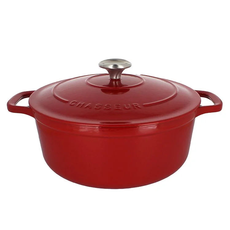 Chasseur French 5.25-Quart Enameled Cast Iron Round Dutch Oven